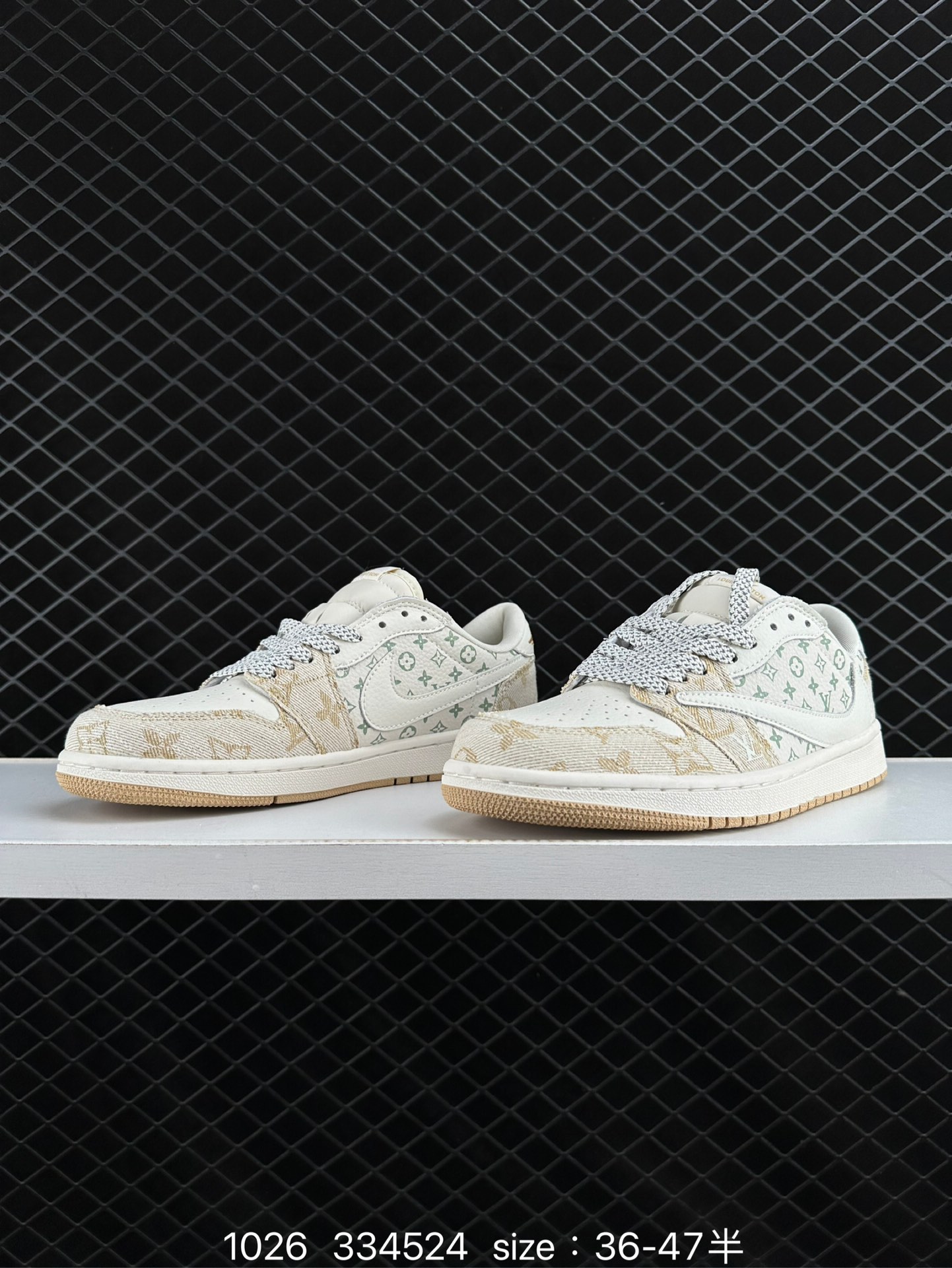 fragment design x Travis Scott x Nike Air Jordan 1 Low OG SP”Black/Green Toe“